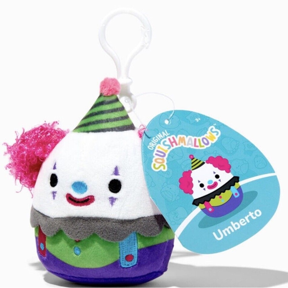 Nwt 🤡  3" Umberto Clip Clown  Squishmaillows​